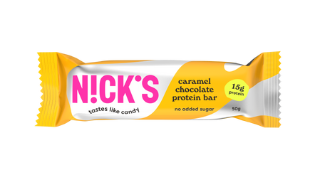 Zestaw 6x N!CK'S Nicks Caramel Chocolate Protein Bar Baton proteinowy o smaku karmelu 50g