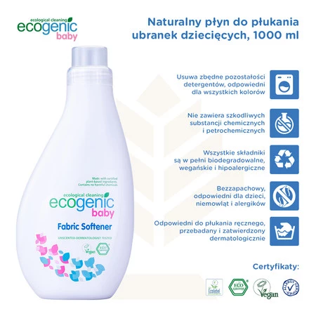 Ecogenic Płyn zmiękczający baby Eko 1000 ml
