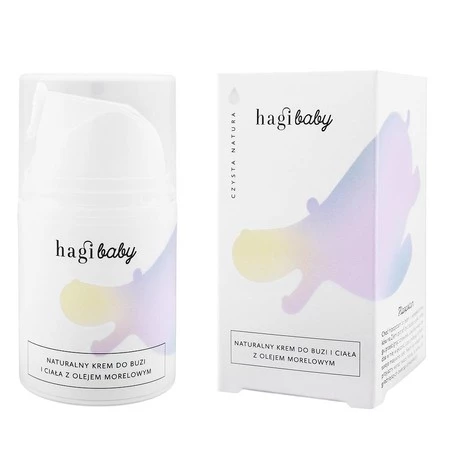 Hagi Baby − Naturalny krem do buzi i ciała z olejem morelowym − 50 ml