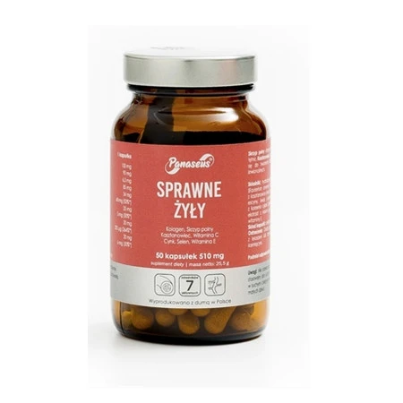 Panaseus Sprawne Żyły 50 kaps.