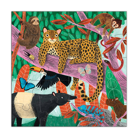 Mudpuppy Puzzle magnetyczne 2w1 Safari & dżungla 20 elementów 4+