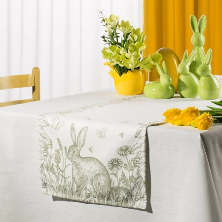 Obrus Wiosna 6 40 x 140 cm, Kremowy