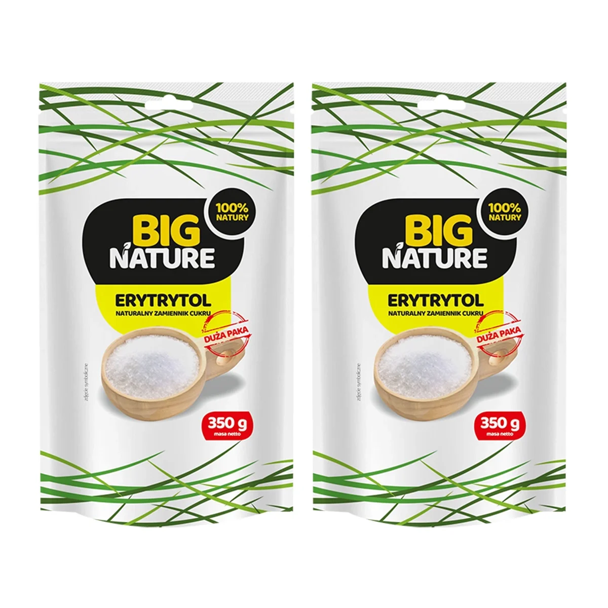 Zestaw 2x Big Nature Erytrytol zamiennik cukru 350g - Nabea.pl