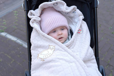 Lodger Polarowy zimowy śpiworek do wózka jasnobeżowy Fleece Birch