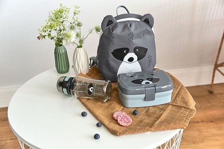 Lassig Zestaw śniadaniowy na lunch Lunchbox + Tritanowa butelka - bidon 460 ml About Friends Szop