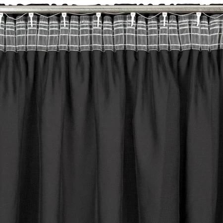 FIRANA GOTOWA DANI 1 NA TAŚMIE 140 X 270 CM CZARNY