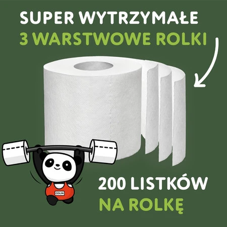 Cheeky Panda, Papier toaletowy trzywarstwowy, 4 rolki