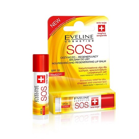Eveline Pomadka - balsam ochronny do ust SOS  classic  1szt