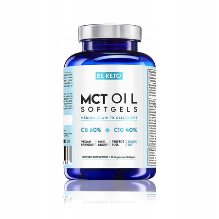 BeKeto Olej MCT C8+C10 - 90 kaps.