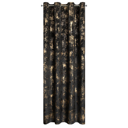 ZASŁONA GOTOWA TONIA 140 X 250 CM CZARNY