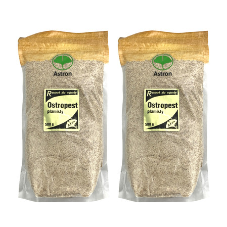 Zestaw: 2x ASTRON Ostropest plamisty mielony 500g