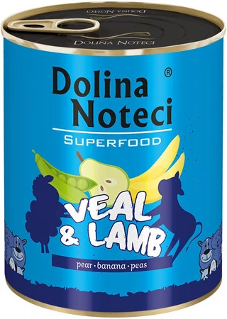 DOLINA NOTECI SUPERFOOD Cielęcina i Jagnięcina 800g