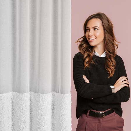 FIRANA GOTOWA MARION 140 X 250 CM BIAŁY