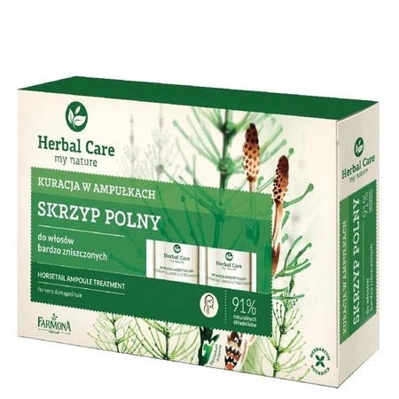 Herbal Care Skrzyp Polny kuracja w ampułkach do włosów bardzo zniszczonych 5x5ml