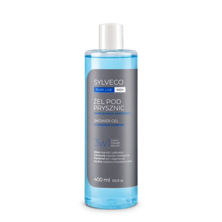 Sylveco Pure Line Men Żel pod prysznic 3w1 nawilżająco-łagodzący 400ml