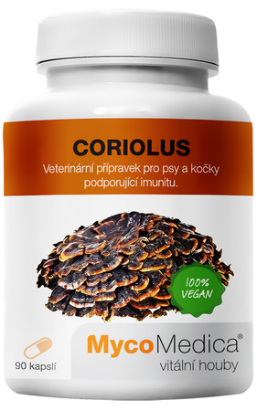MycoMedica Coriolus suplement dla psów i kotów 90 kaps.