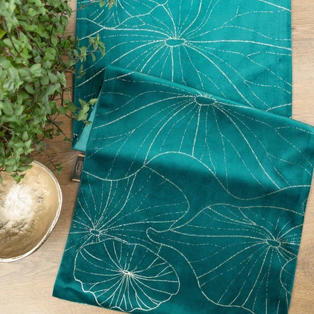 OBRUS BLINK 18 35 X 140 CM CIEMNOTURKUSOWY