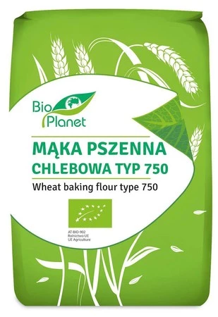 MĄKA PSZENNA CHLEBOWA TYP 750 BIO 1 kg - BIO PLANET