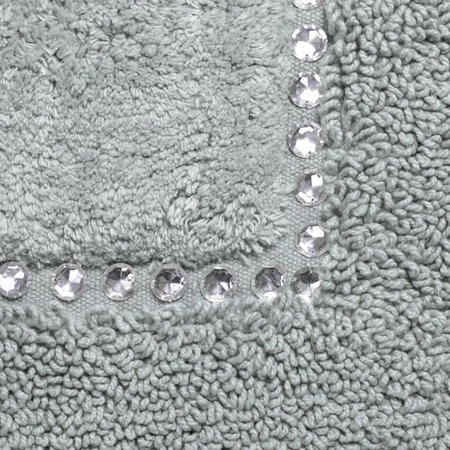 DYWANIK ŁAZIENKOWY CHIC 50 X 70 CM SREBRNY