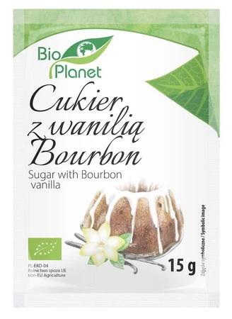 CUKIER Z WANILIĄ BOURBON BIO 15 g - BIO PLANET