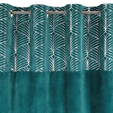 ZASŁONA GOTOWA LINDI 140 X 250 CM TURKUSOWY