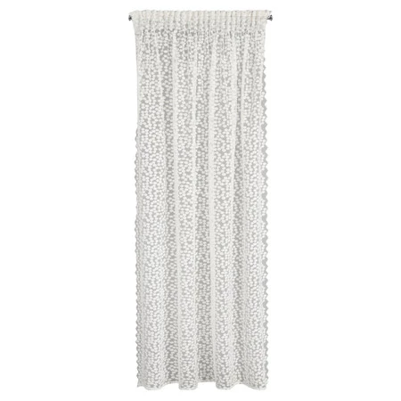 FIRANA GOTOWA DAISY NA TAŚMIE 130 X 270 CM BIAŁY