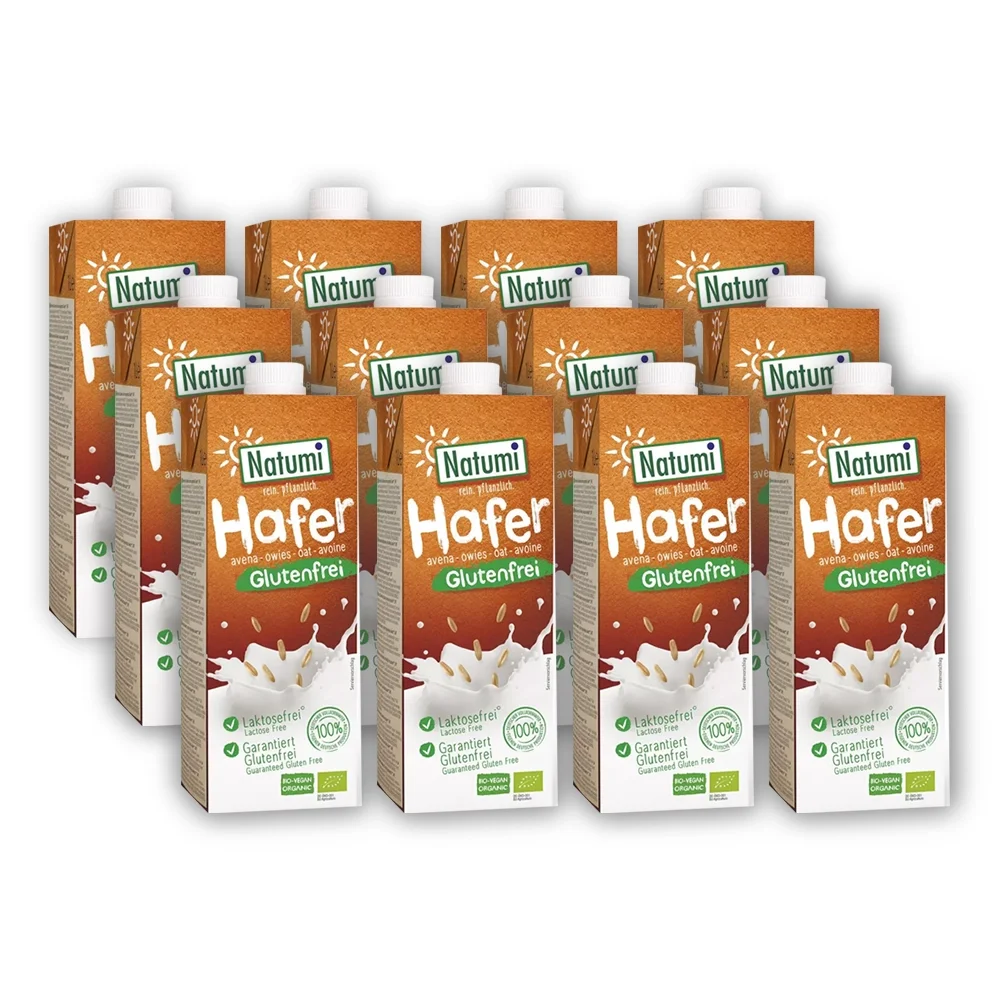 Zestaw Natumi − Napój owsiany bezglutenowy (1000 ml) x12 szt. - Nabea.pl