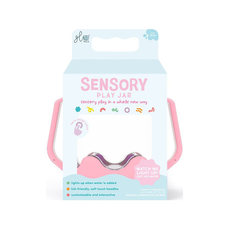 Glo Pals, Słoik sensoryczny do napełnienia wodą, kolor różowy