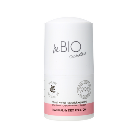 beBIO deo roll-on Chia i kwiat japońskiej wiśni 50ml