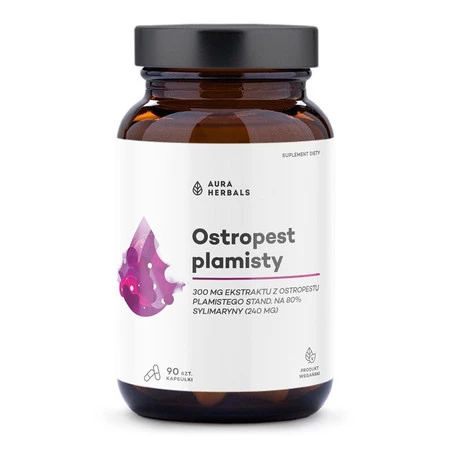Aura Herbals Ostropest plamisty, 80% Sylimaryny, 90 kaps.