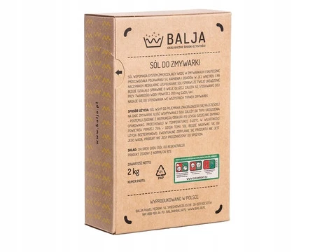 BALJA Ekologiczna Sól do zmywarki 2kg