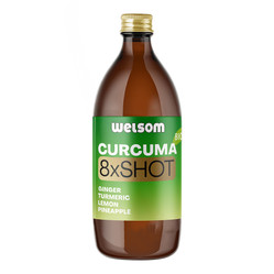 Welsom Sok CURCUMA 8xSHOT Shot Multiwitamiowy 500ml BIO