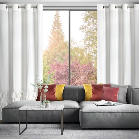 ZASŁONA GOTOWA CARLI 140 X 250 CM BIAŁY