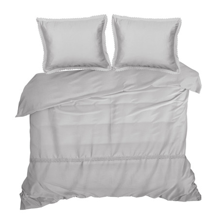 Komplet pościeli Retro 6, 160 x 200 cm, Jasnoszary