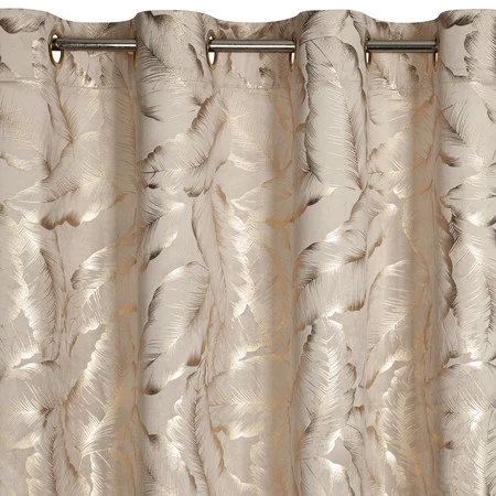 Zasłona ZAS/MILENA/BE+SZ 140X250 PRZELOTKI