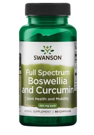 Swanson Fs Boswellia i Kurkuma 60 K