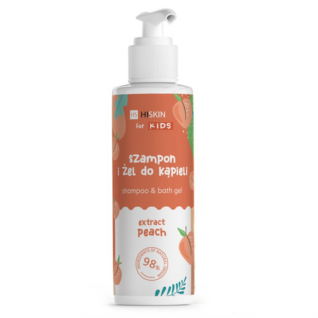 Hiskin szampon i żel 2w1 dla dzieci brzoskwinia i papaja 280 ml