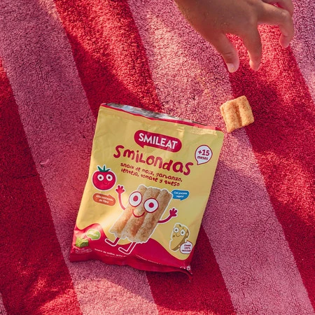 Smileat, BIO Smilondas, Chrupki z ciecierzycy, kukurydzy i soczewicy, pomidorowo-serowe 15m+, 25 g