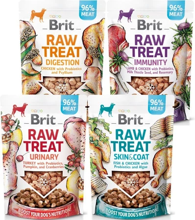 BRIT Dog Raw Treat URINARY Indyk Dynia Żurawina 40g