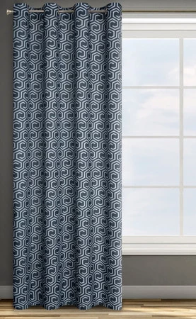 ZASŁONA GOTOWA D91 JULIET 140 X 250 CM GRAFITOWY