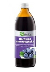 Ekamedica Borówka Amerykańska 0,5L Sok 100%