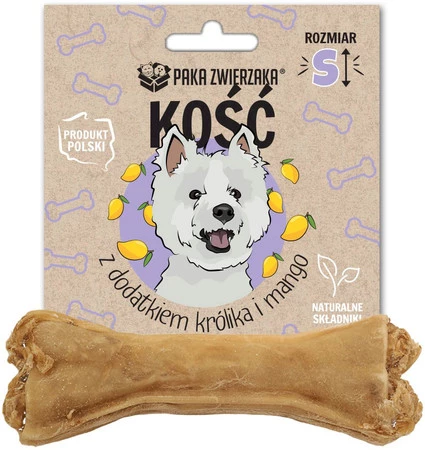 PAKA ZWIERZAKA Kość z dodatkiem Królika i Mango S