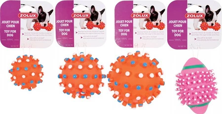 ZOLUX Zabawka winylowa Piłka Rugby z wypustkami dla psa