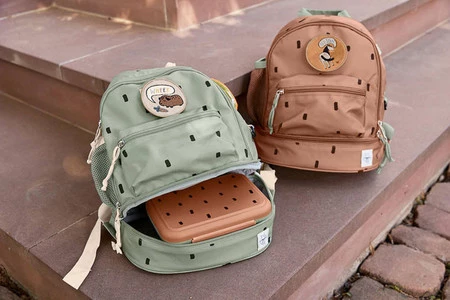 Lassig Plecak do przedszkola dla przedszkolaka Happy Prints karmelowy