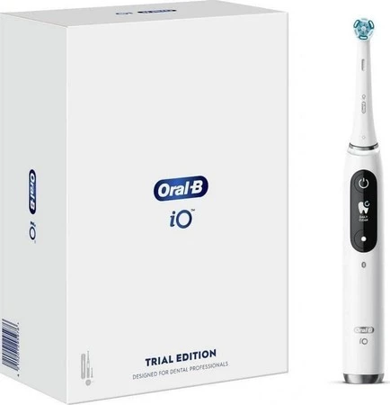 ORAL-B BRAUN SZCZOTECZKA ELEKTRYCZNA iO SERIES 9N WHITE - WHITEBOX (dla stomatologów) IOM9.1A1.1AD (7 programów, 3 końcówki, 1 etui)