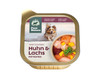 Zestaw 10x PURE NATURE DOG Huhn Lachs - kurczak i łosoś z dynią dla dorosłych psów (150g)
