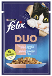 PURINA FELIX DUO Łosoś Sardynki 85g