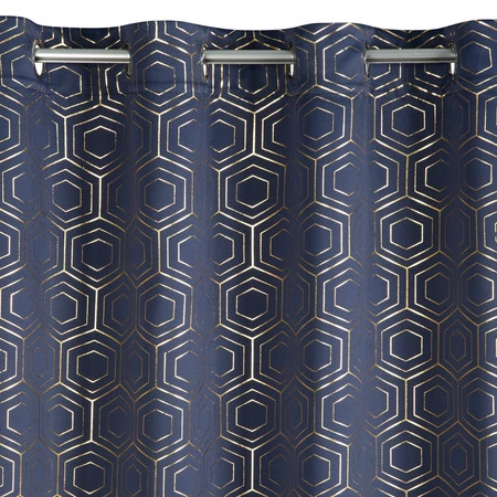 ZASŁONA GOTOWA KAJA 135 X 250 CM GRANATOWY