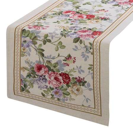 Obrus gobelinowy szerokość: 40 cm, długość: 100 cm, kolor: naturalny