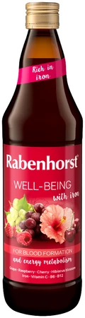 SOK WIELOOWOCOWY Z ŻELAZEM I WITAMINAMI C, B6, B12 750 ml - RABENHORST